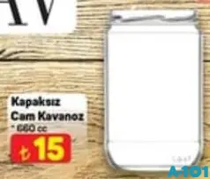 LAV KAPAKSIZ CAM KAVANOZ 600 CC